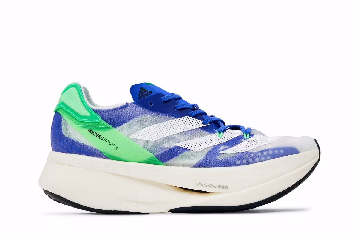 adidas Adizero Prime X Sonic Ink Screaming Green, view 2