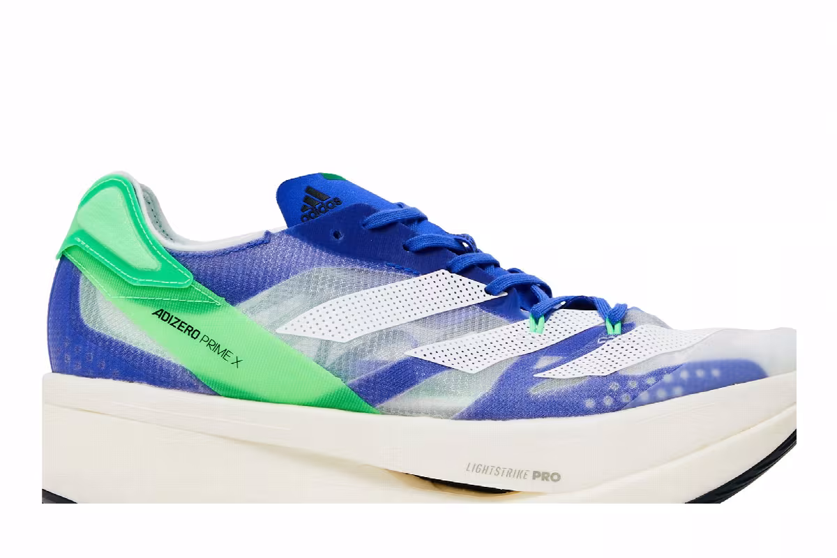adidas Adizero Prime X Sonic Ink Screaming Green, view 3