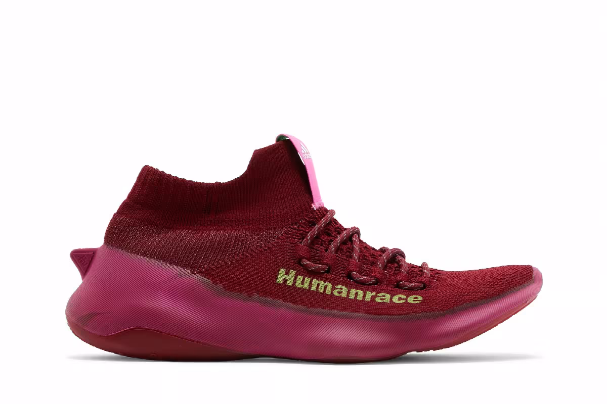 Pharrell x adidas Human Race Sichona Burgundy, view 2