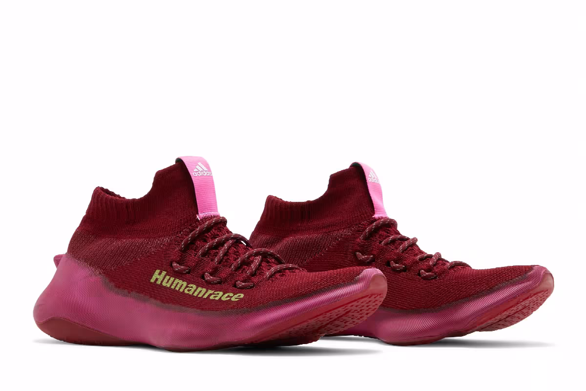 Pharrell x adidas Human Race Sichona Burgundy, view 9