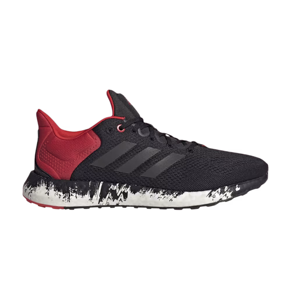 Adidas PureBoost 21 Black Vivid Red