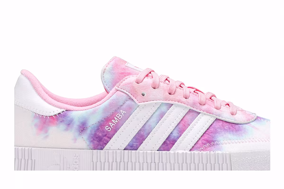 Adidas Women's Sambarose Tie Dye - True Pink, view 3