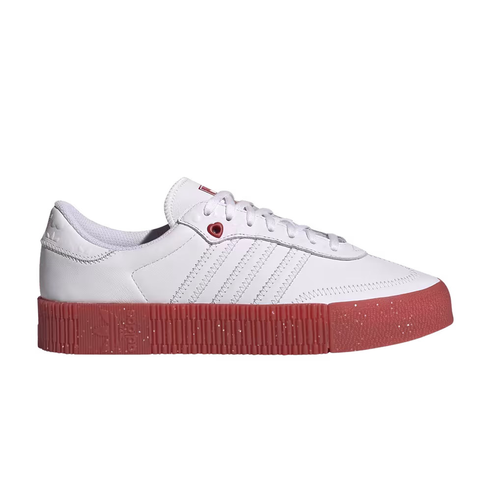adidas Women's Sambarose White Scarlet
