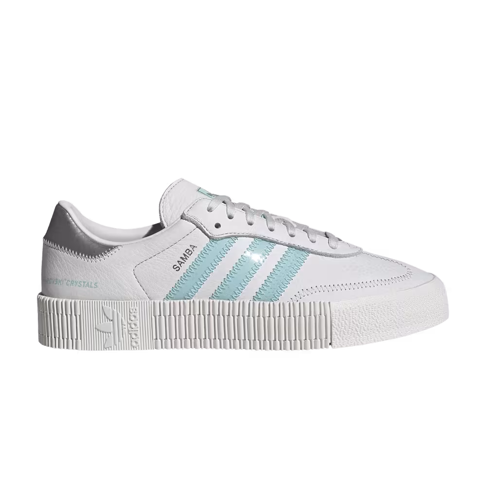 Swarovski x adidas Women's Sambarose White Clear Aqua