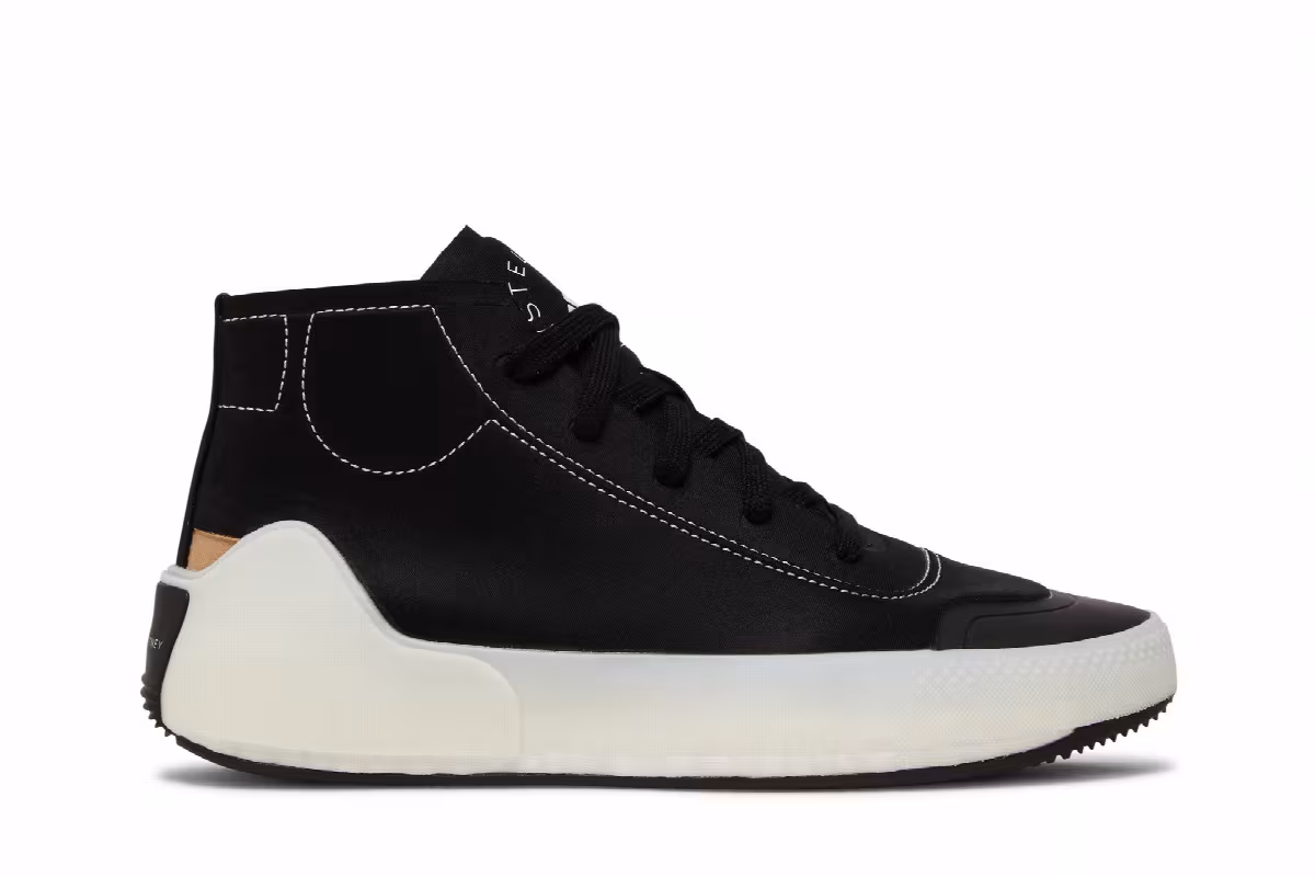 Stella McCartney x adidas Women's Treino Mid Black White, view 2