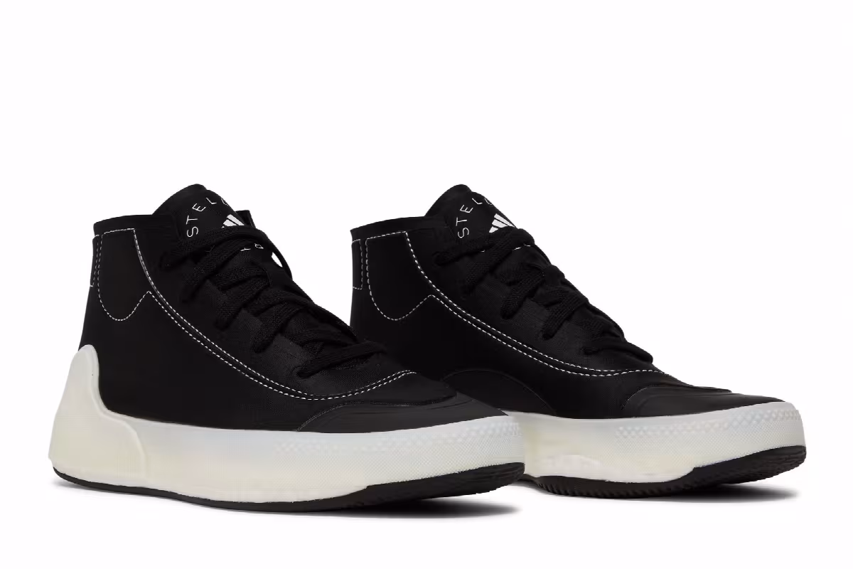 Stella McCartney x adidas Women's Treino Mid Black White, view 9