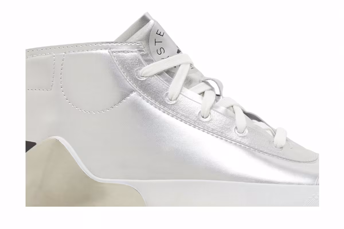 Stella McCartney x adidas Women's Treino Mid Silver Metallic, view 3