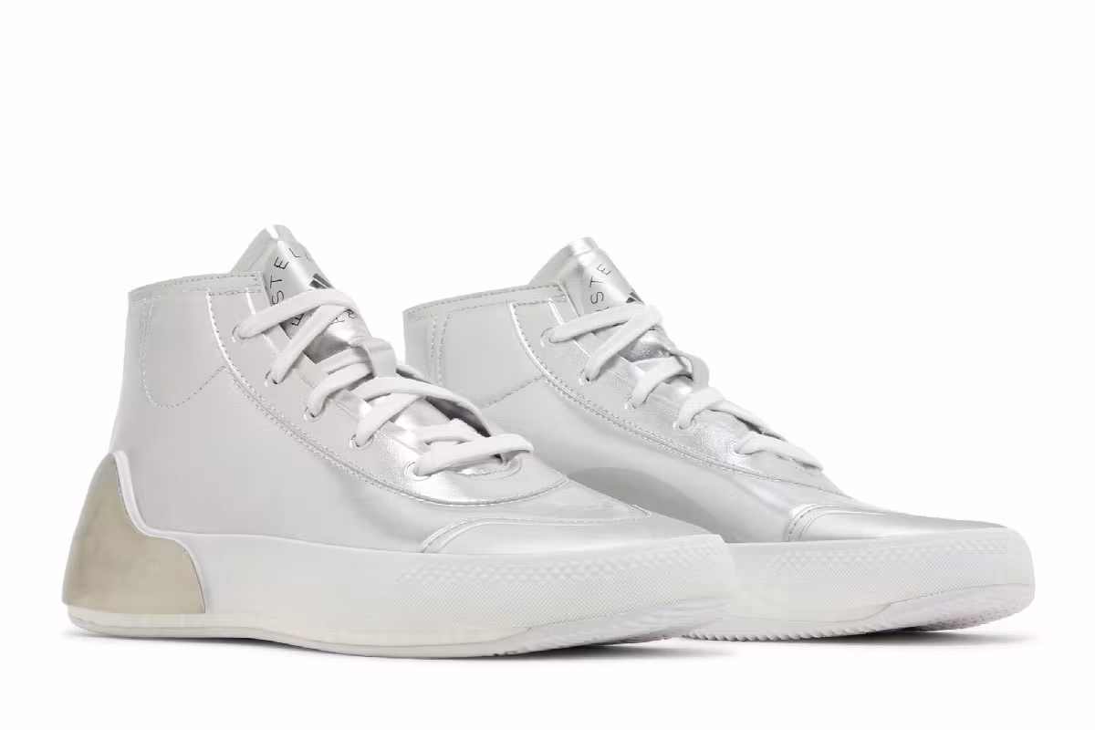 Stella McCartney x adidas Women's Treino Mid Silver Metallic, view 9