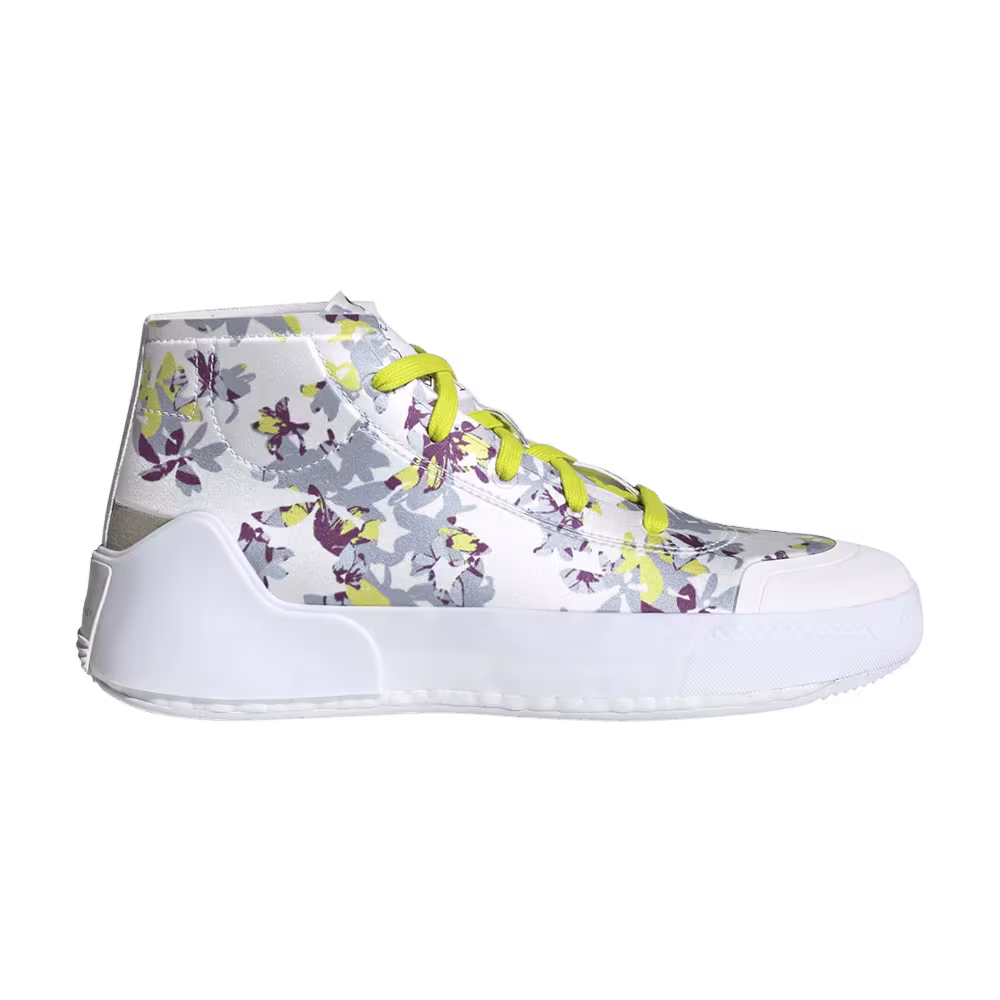Stella McCartney x adidas Women's Treino Mid Floral Print - White Acid Yellow