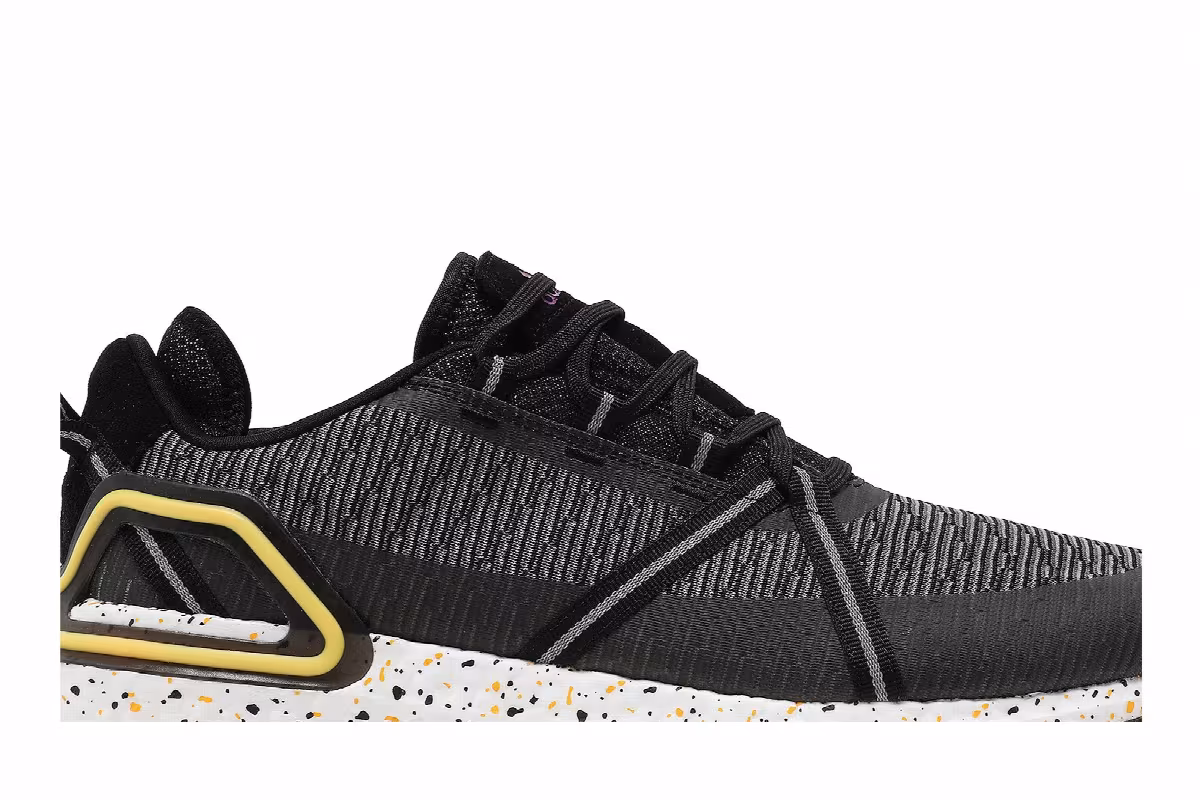 adidas Solarthon Primegreen Spikeless Golf Black Solar Gold, view 3