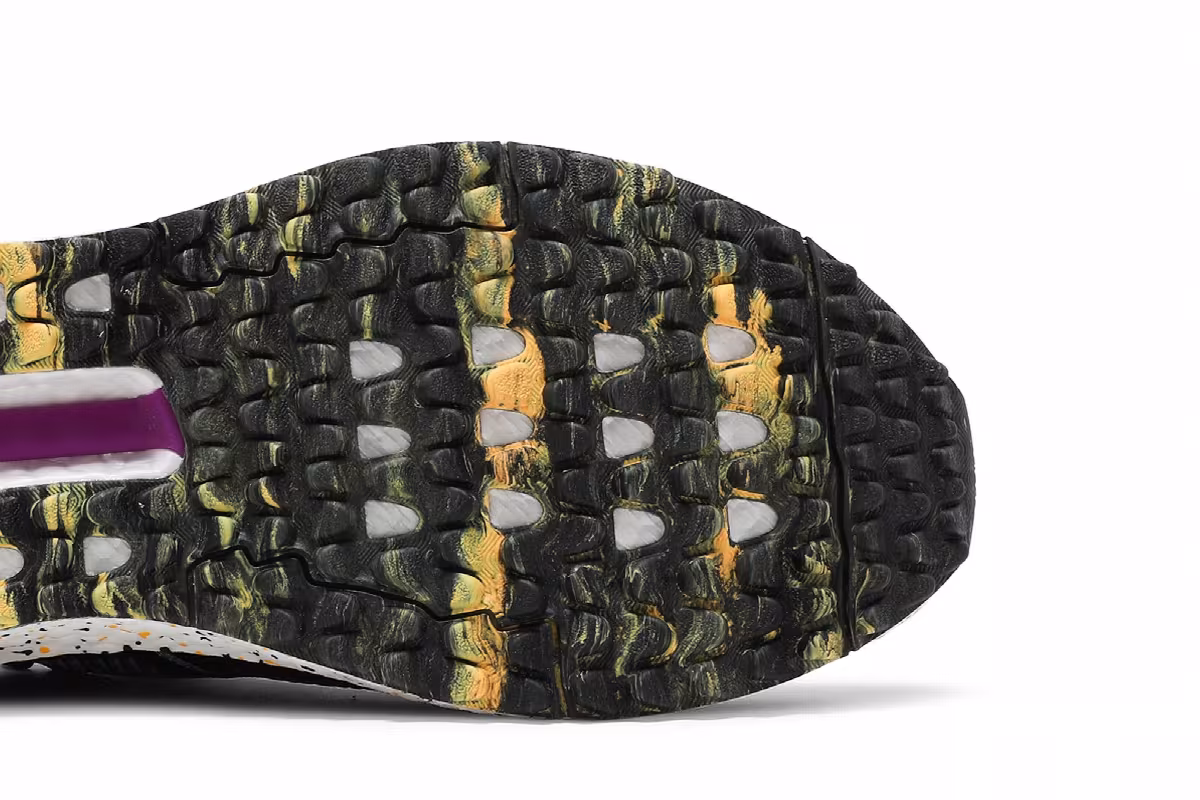 adidas Solarthon Primegreen Spikeless Golf Black Solar Gold, view 6