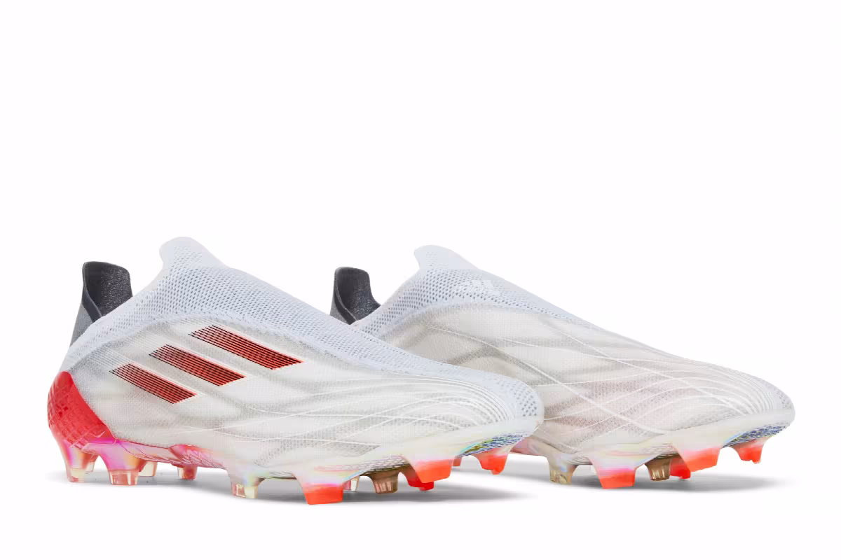 Adidas X Speedflow+ FG White Solar Red, view 9