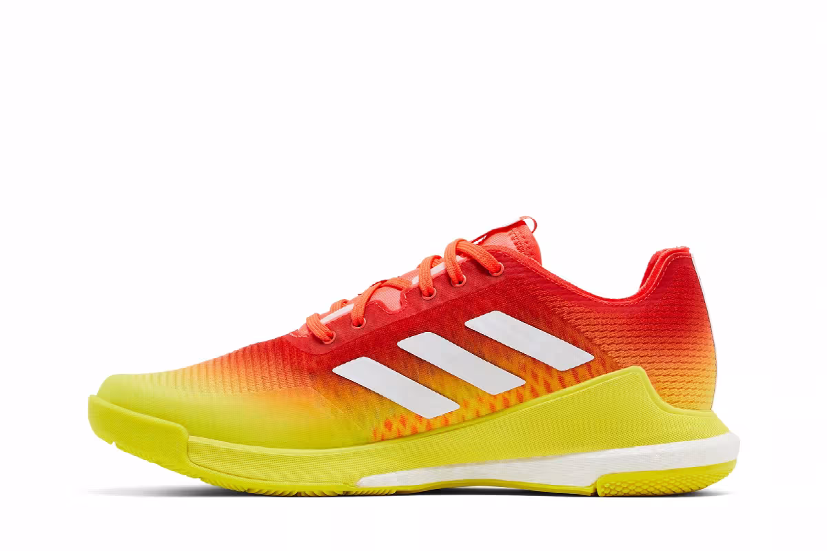 Adidas Women's Crazyflight Solar Red Acid Yellow, view 4