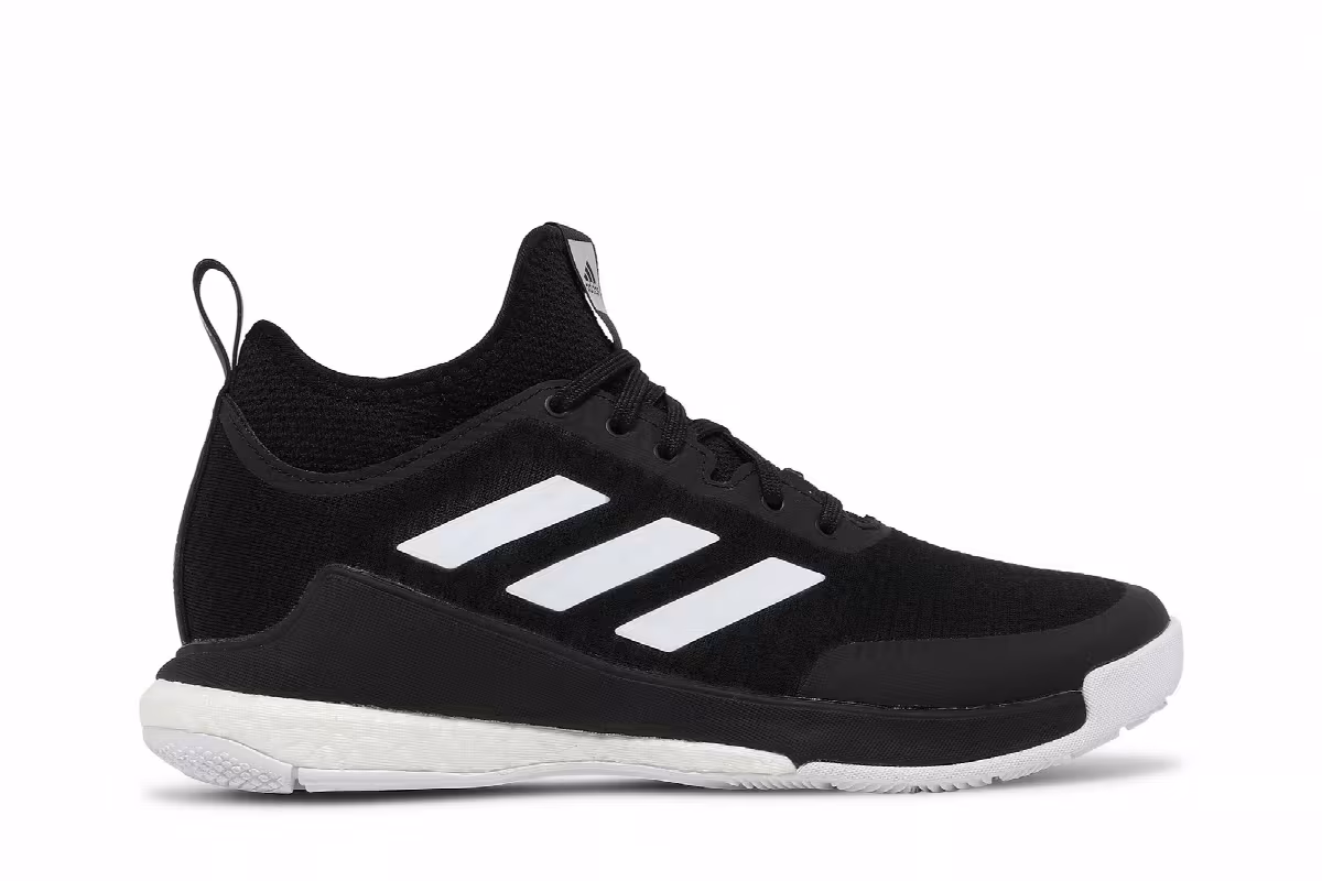 Adidas Women's Crazyflight Mid Black White, view 2