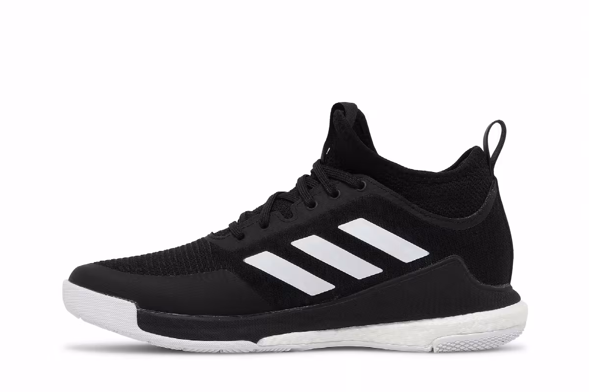 Adidas Women's Crazyflight Mid Black White, view 4