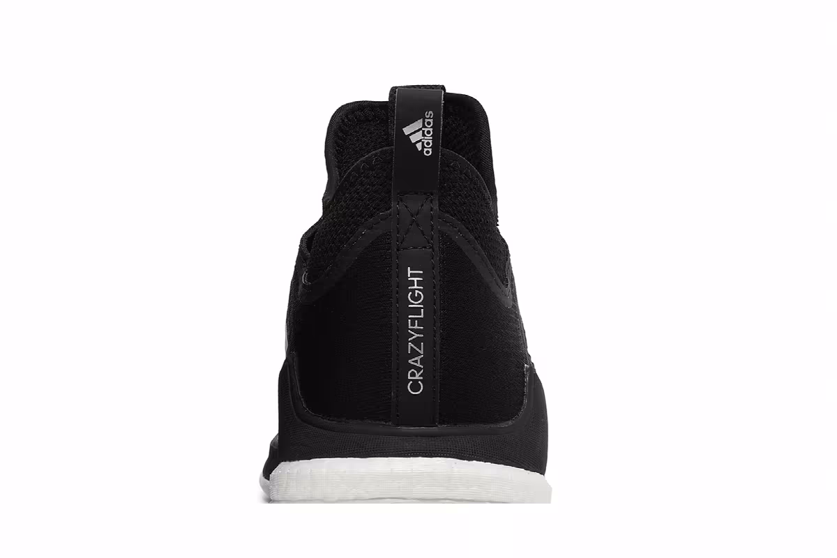 Adidas Women's Crazyflight Mid Black White, view 8