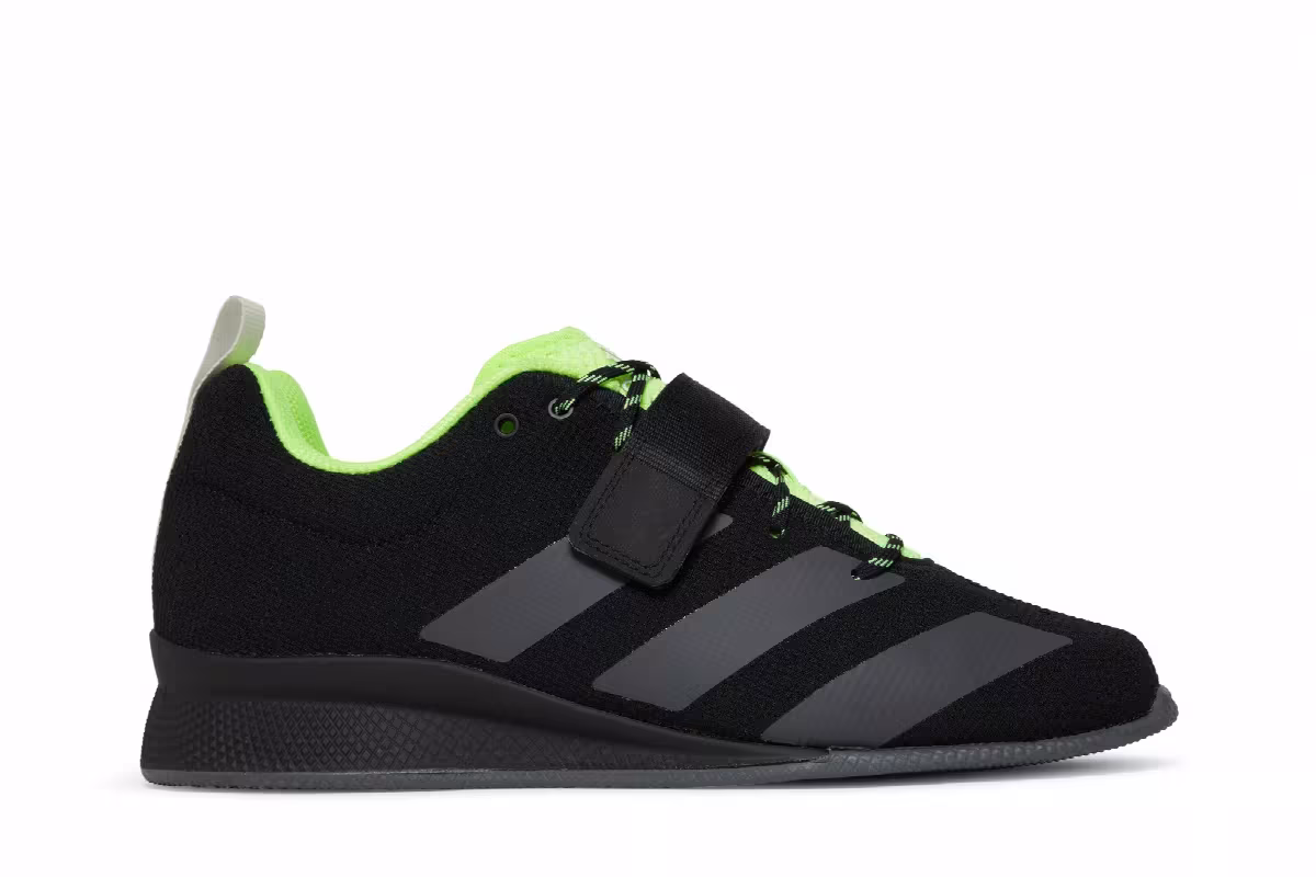 Adidas Adipower Weightlifting 2 Black Signal Green, view 2