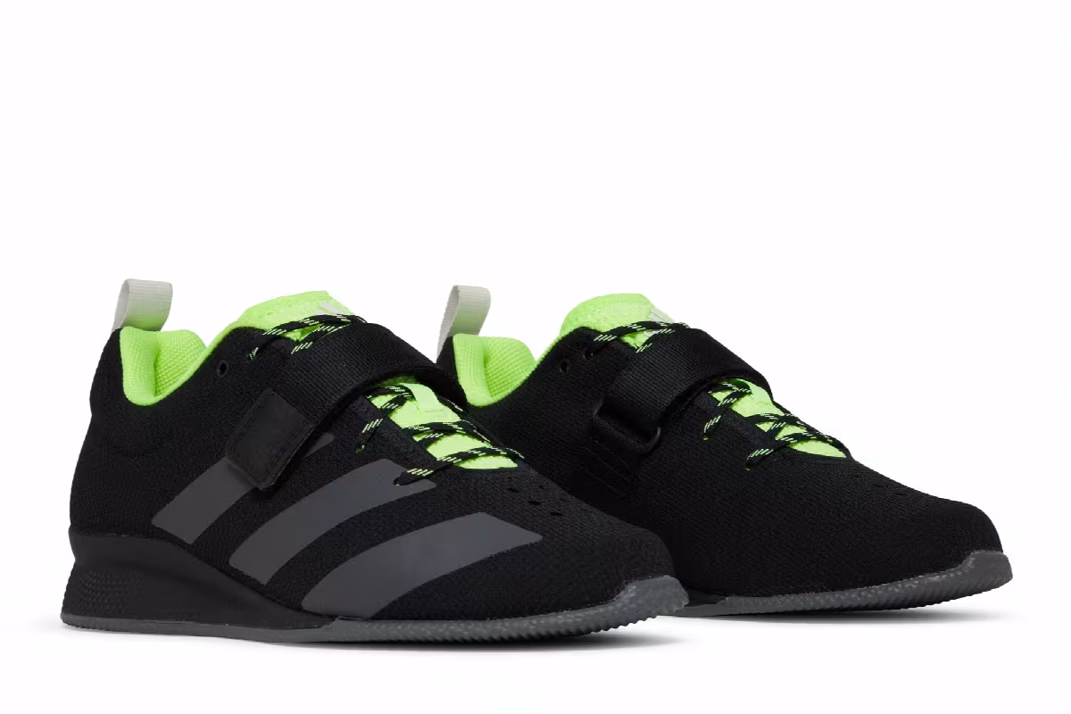 Adidas Adipower Weightlifting 2 Black Signal Green, view 9