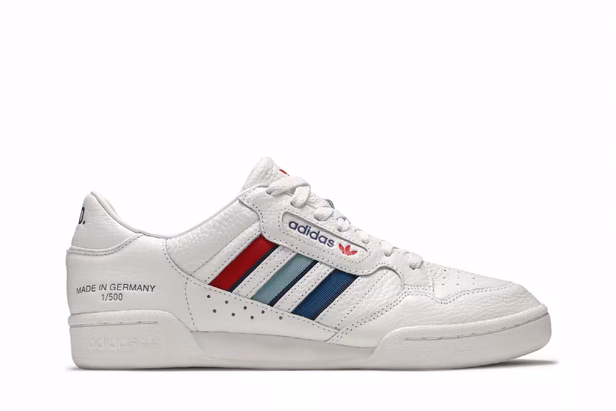 END. x adidas Continental 80 German Engineering - White, view 2