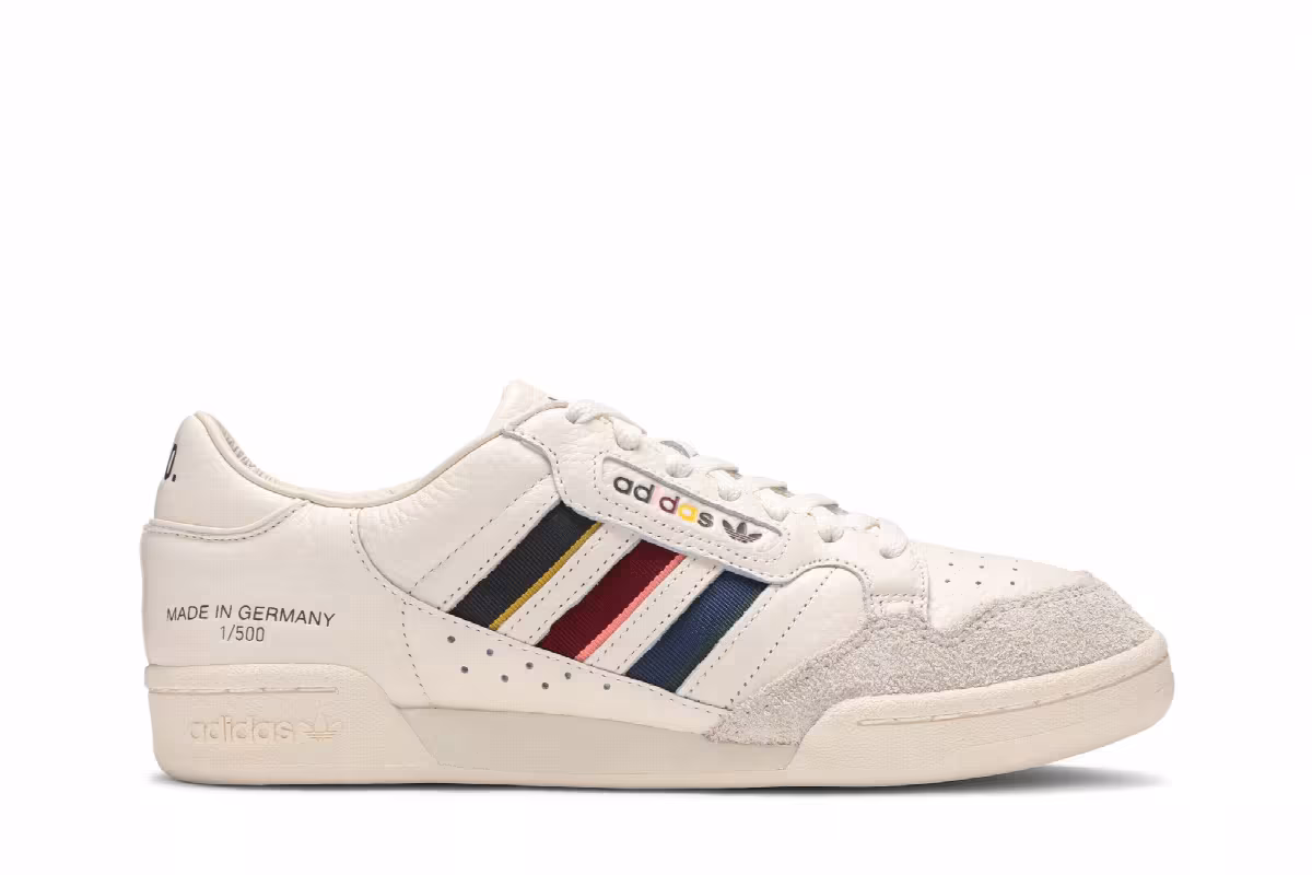 END. x adidas Continental 80 German Engineering - Cream, view 2