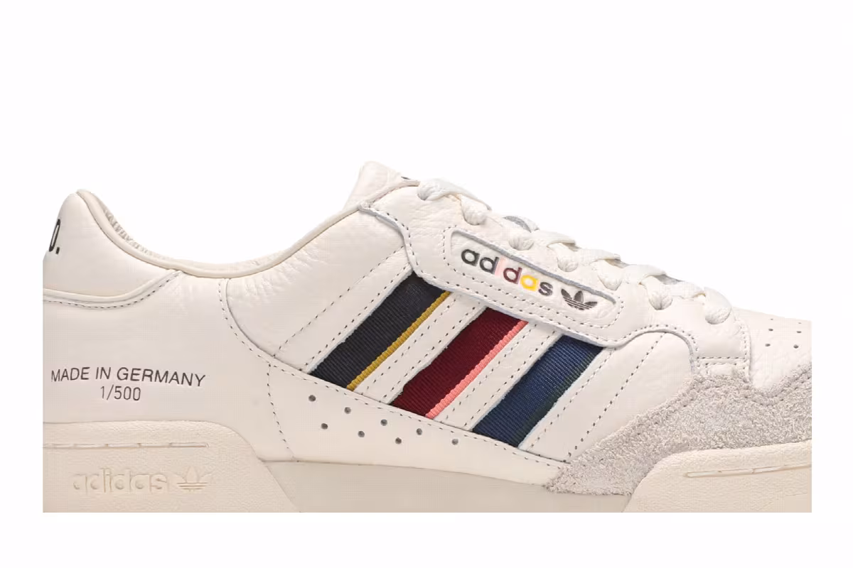 END. x adidas Continental 80 German Engineering - Cream, view 3