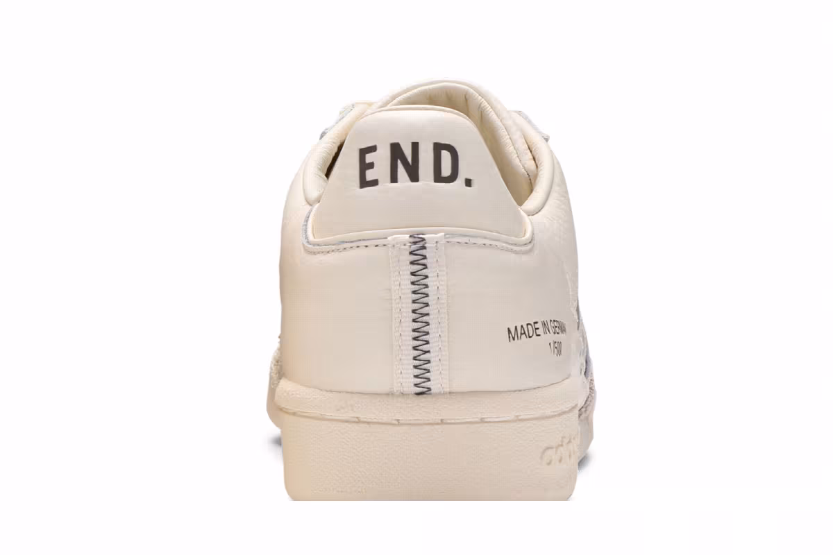 END. x adidas Continental 80 German Engineering - Cream, view 8