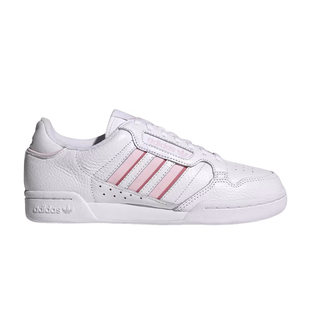 Adidas Women's Continental 80 Stripes White Clear Pink