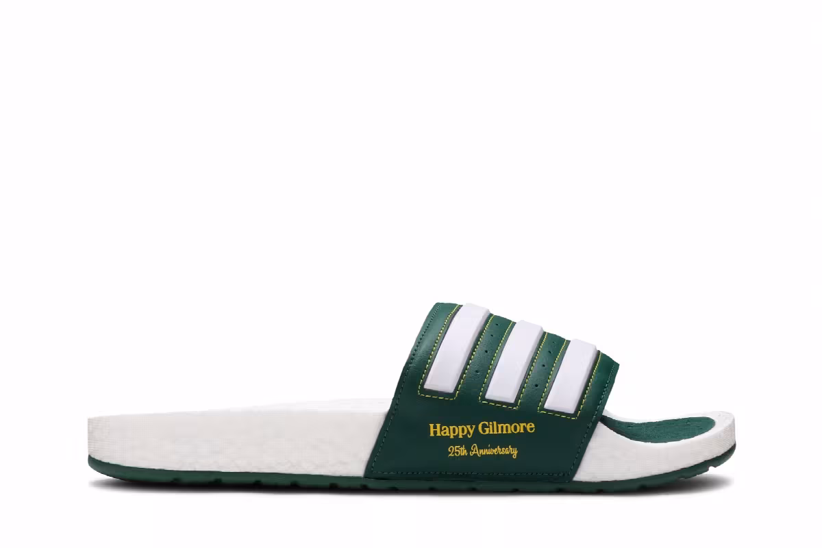 Extra Butter x Happy Gilmore x adidas Adilette Boost Slide Happy, view 2