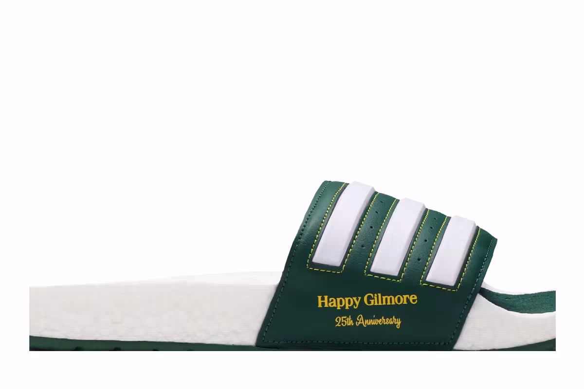 Extra Butter x Happy Gilmore x adidas Adilette Boost Slide Happy, view 3