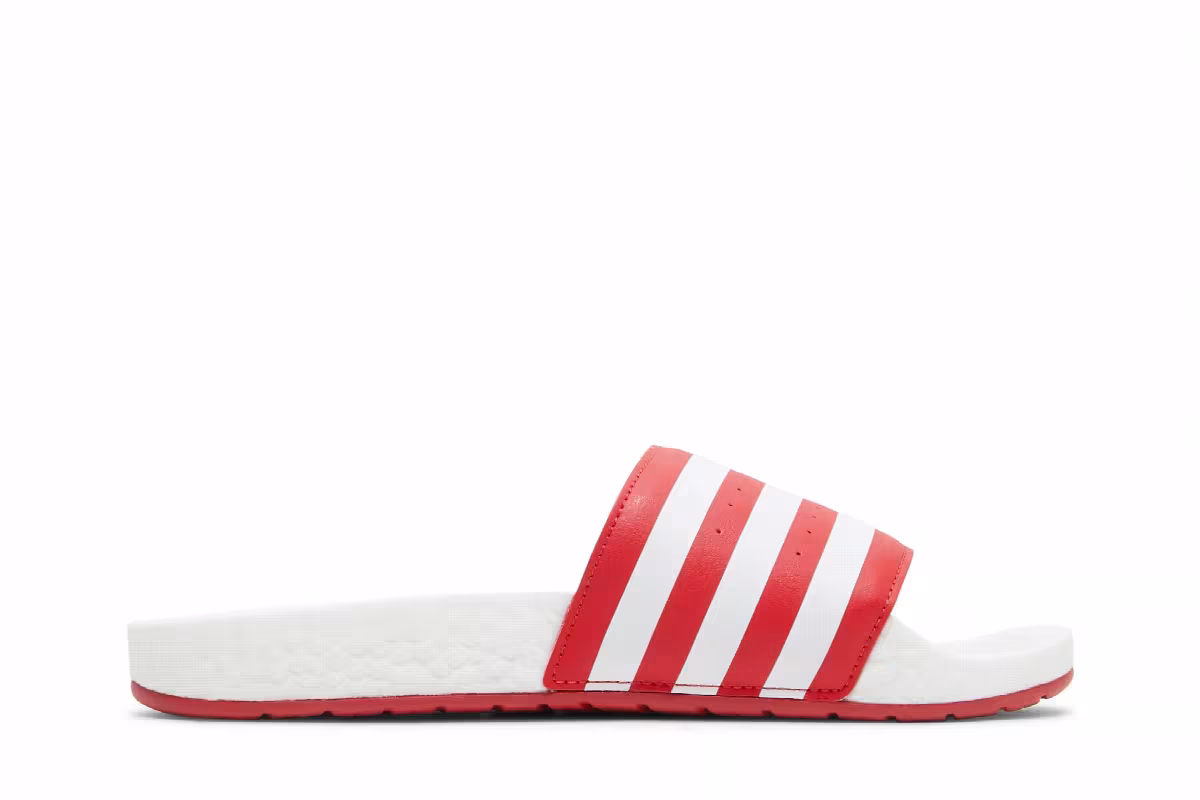 Adidas Adilette Boost Slides Scarlet, view 2