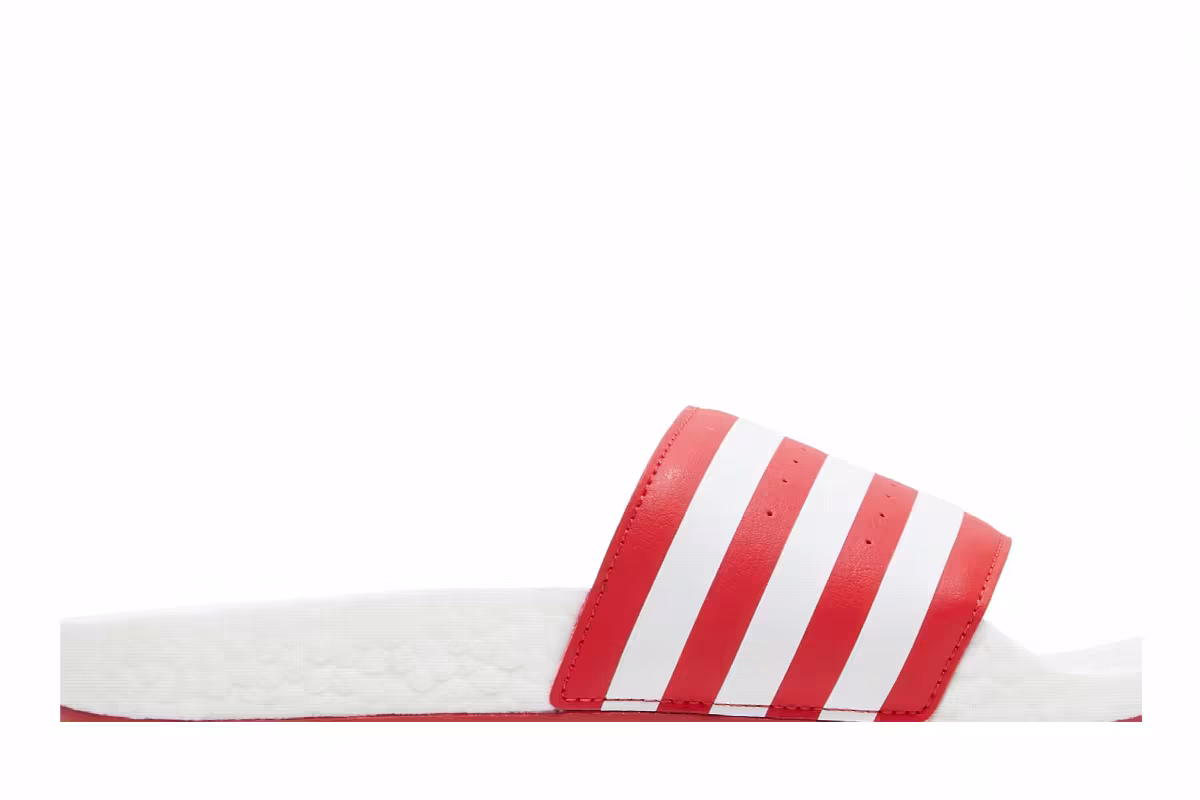 Adidas Adilette Boost Slides Scarlet, view 3
