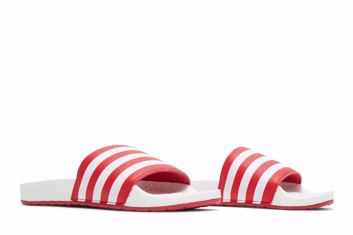 Adidas Adilette Boost Slides Scarlet, view 9
