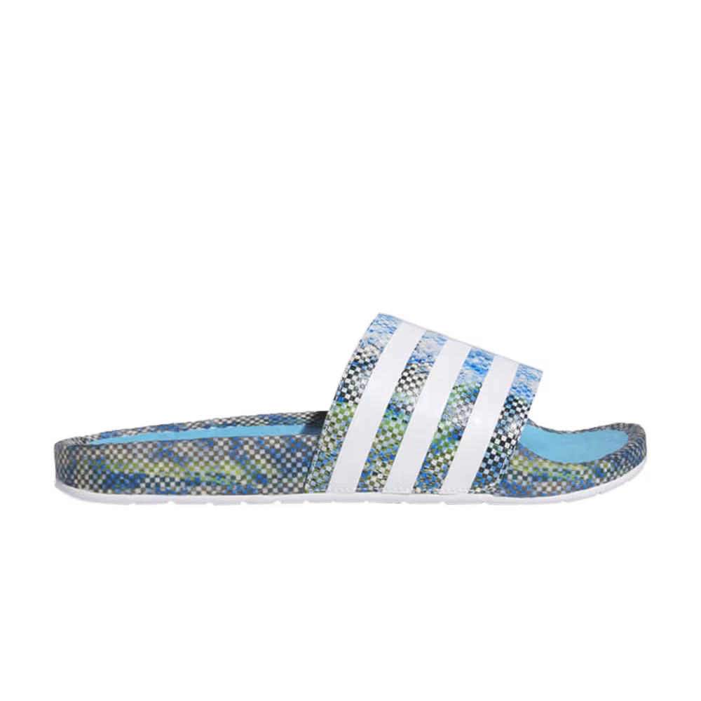 Ninja x adidas Adilette Boost Slide Time In - Signal Cyan Glow Pink