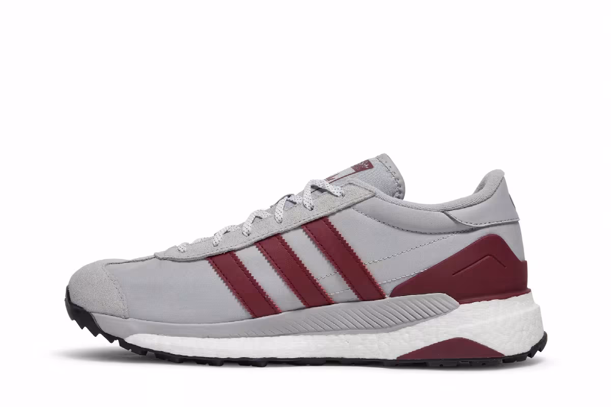 Human Made x adidas Country Free Hiker Grey Burgundy, view 4