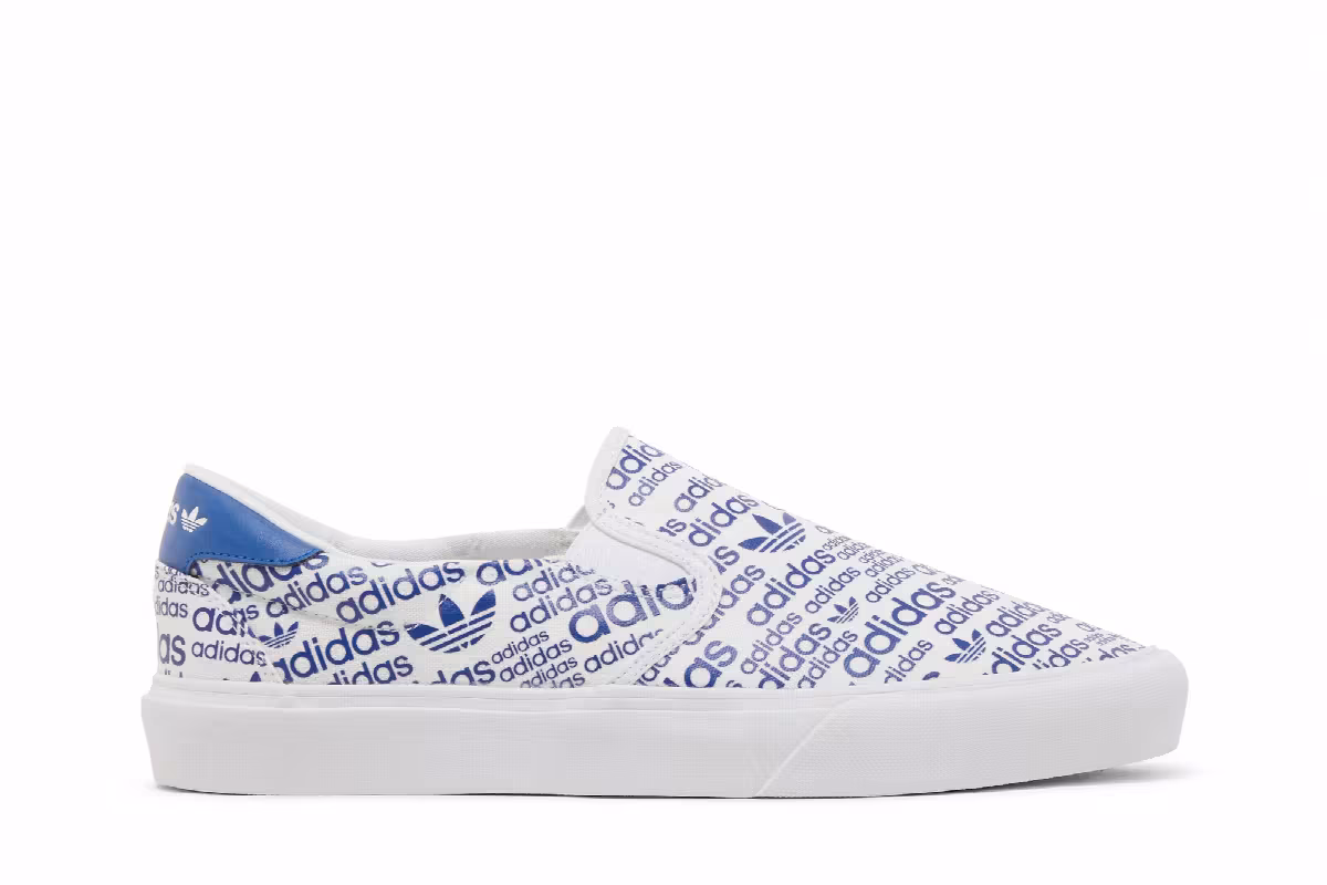 Adidas Court Rallye Slip Allover Logo - Collegiate Royal, view 2