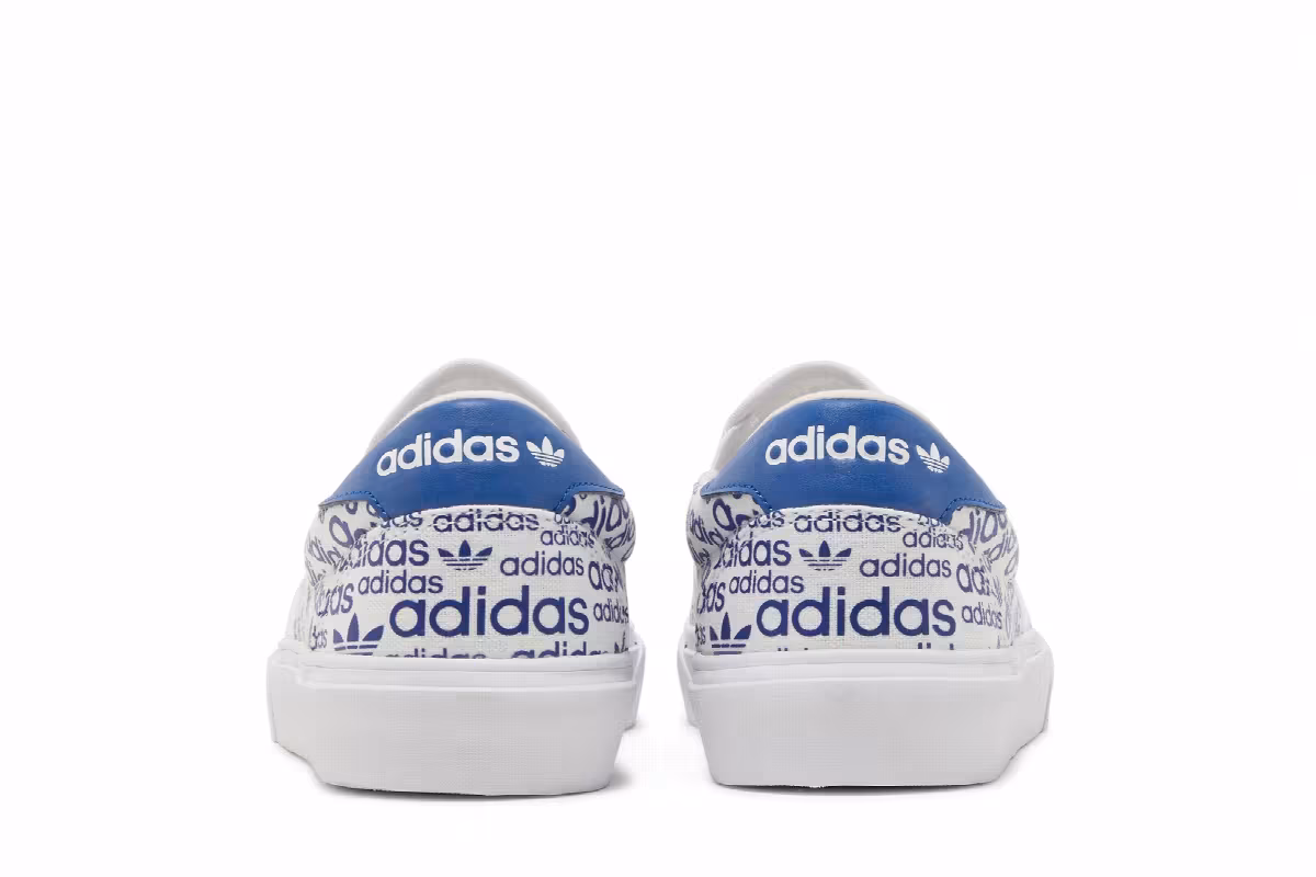Adidas Court Rallye Slip Allover Logo - Collegiate Royal, view 7