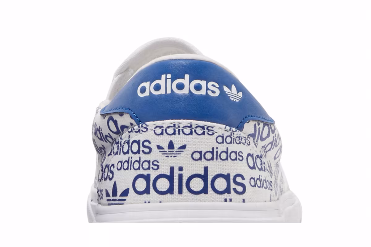 Adidas Court Rallye Slip Allover Logo - Collegiate Royal, view 8