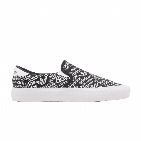 Adidas Court Rallye Slip 'Allover Logo - Black White'