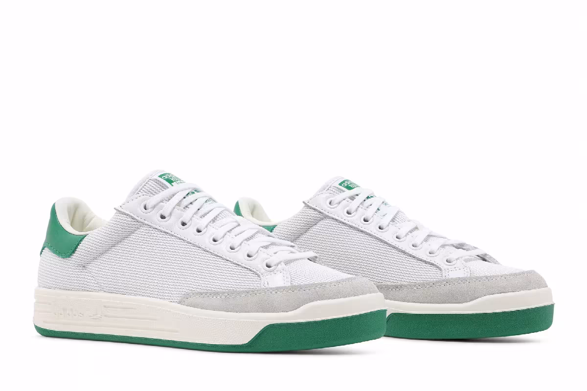 Adidas Rod Laver White Green, view 9