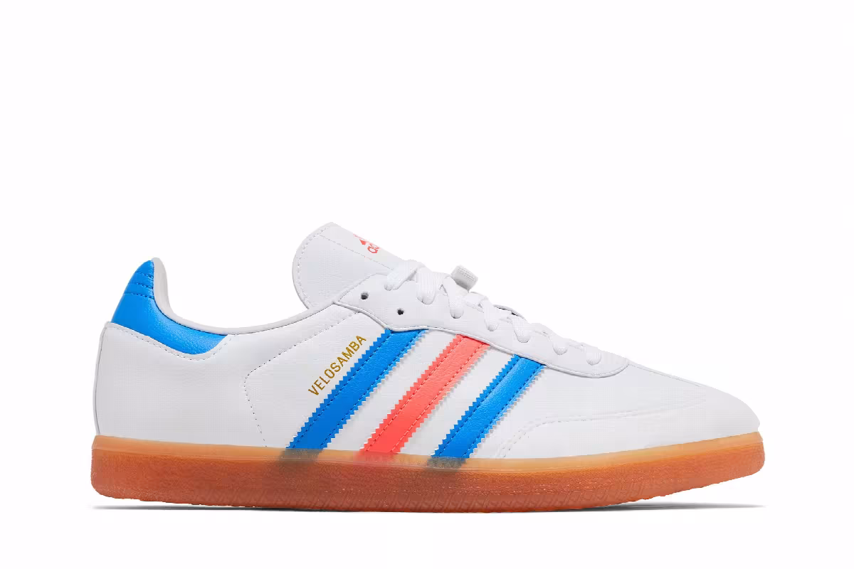 adidas Velosamba White Blue Rush Turbo, view 2