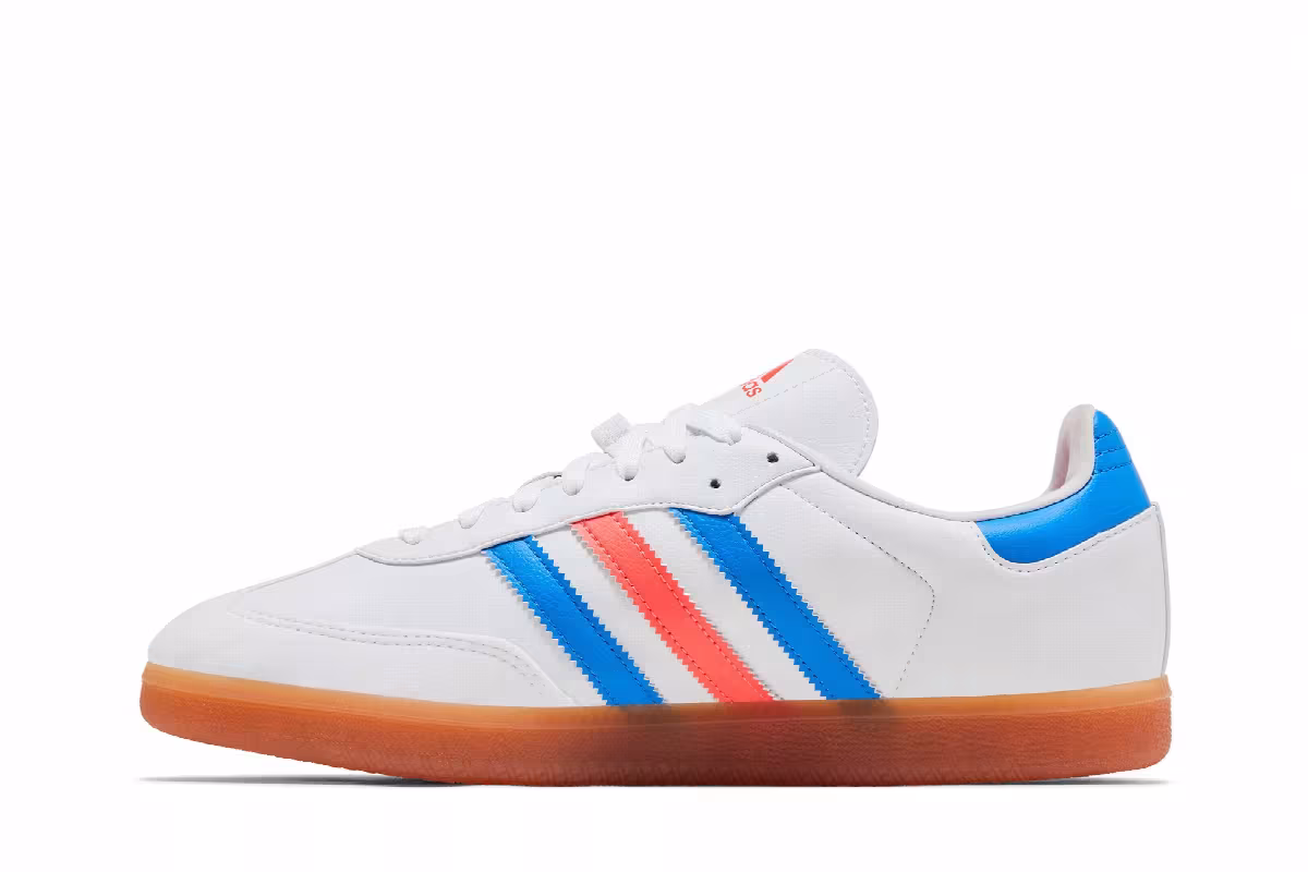 adidas Velosamba White Blue Rush Turbo, view 4