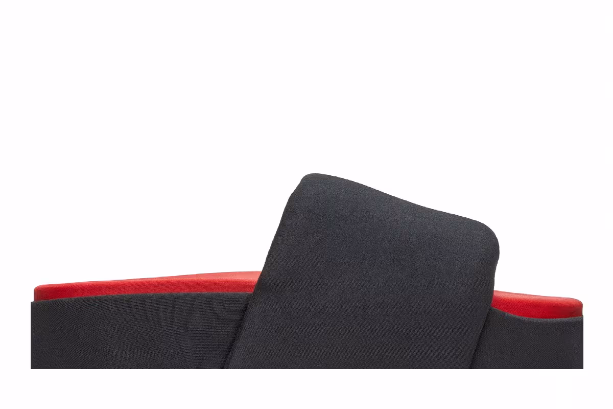 adidas Y-3 Slide Black Red, view 3