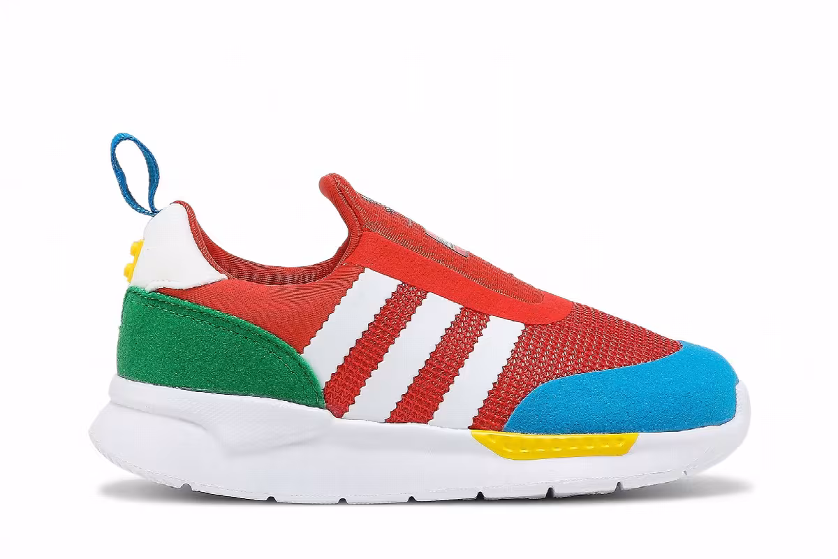 LEGO x adidas ZX 360 Infant Bold Orange, view 2
