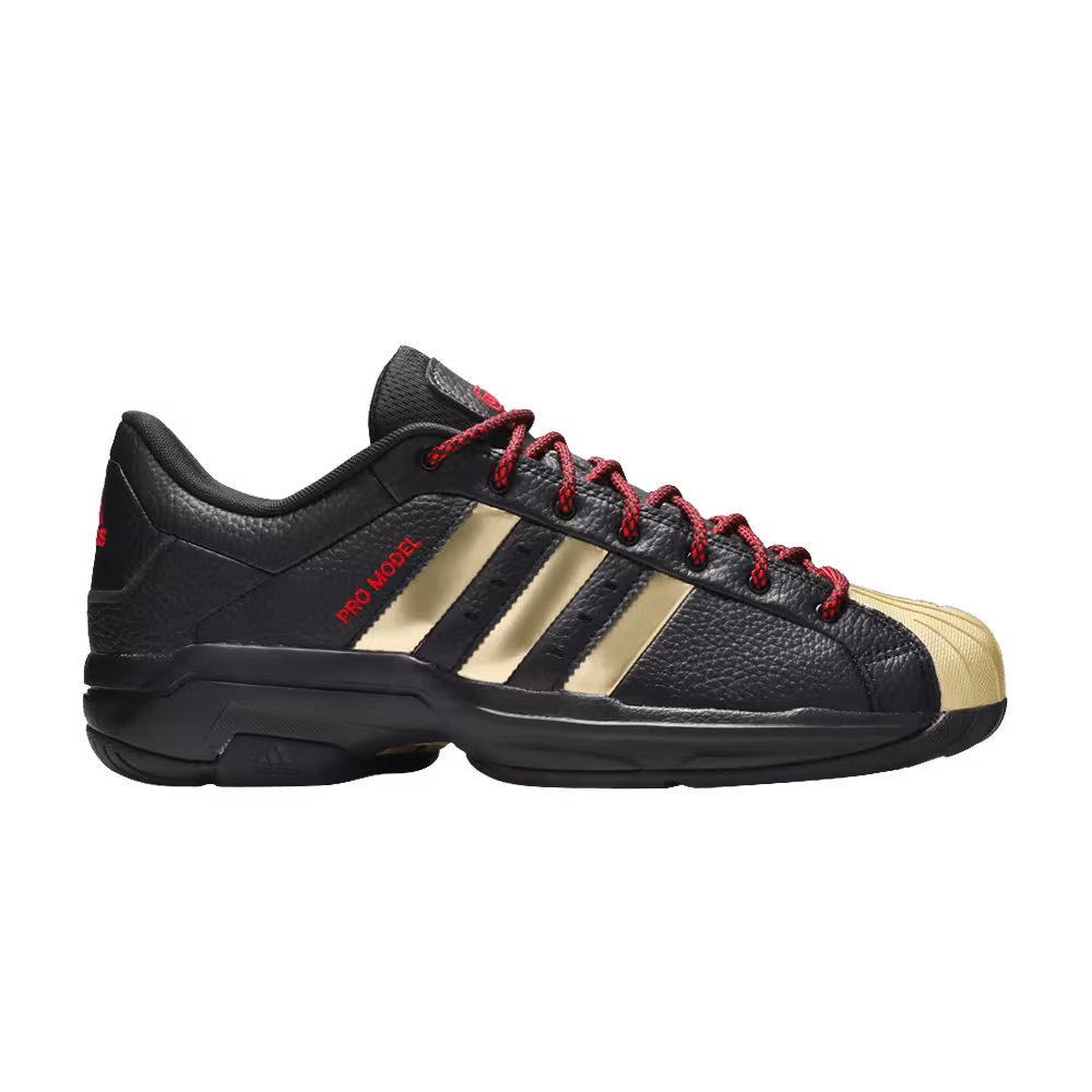 Adidas Pro Model 2G Low Black Gold Metallic