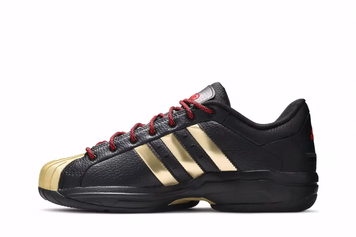 Adidas Pro Model 2G Low Black Gold Metallic, view 4