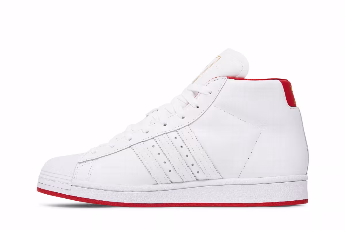 Adidas Pro Model White Scarlet, view 4
