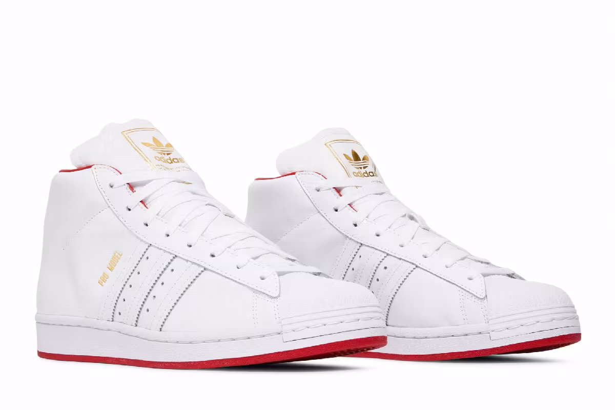 Adidas Pro Model White Scarlet, view 9