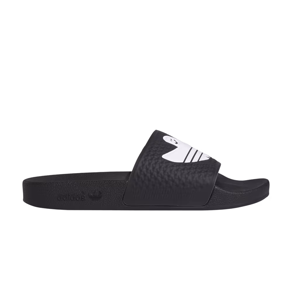 adidas Shmoofoil Slides Black White