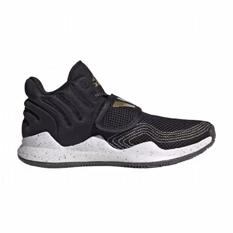Adidas Deep Threat Primeblue J 'Black Gold Metallic Splatter'