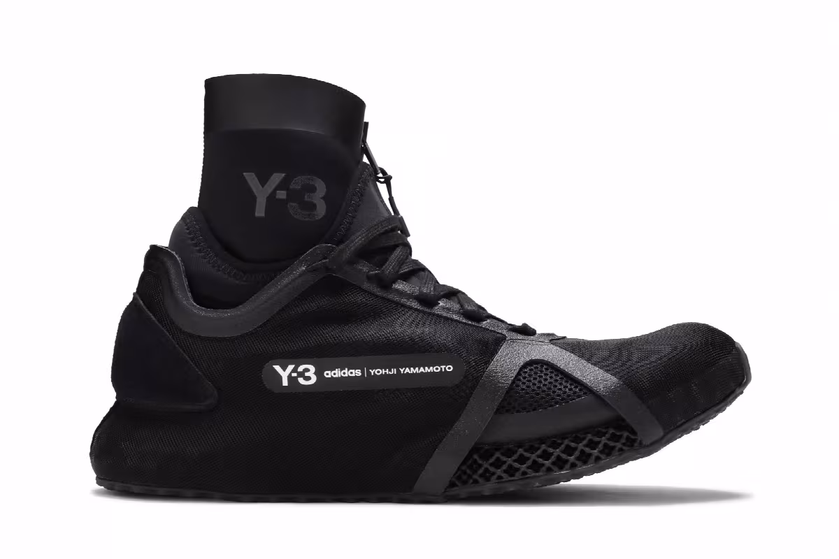 adidas Y-3 Runner 4D IOW High Black, view 2